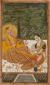 Ali Adil Shah II Bijapurista naisen kanssa
