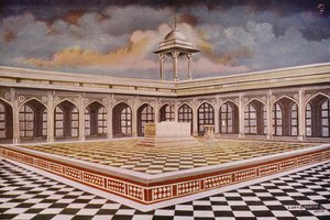 Agra: Akbarin hauta ja sen marmorirakennukset (värikuva). tekijältä Indian photographer