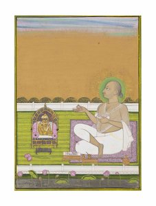 Pushtimargin lahkon viisas ja Shri Nathji, n. 1850 tekijältä Indian School
