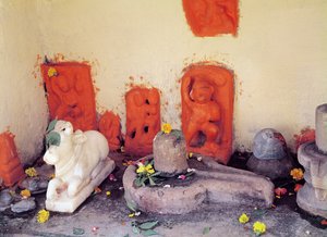 Gangesin kappelin pyhäkkö tekijältä Indian School
