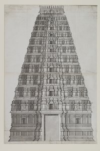 Kaksitoistakerroksinen gopuram tekijältä Indian School