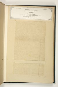Coarse Cotton, Benares, kokoelmasta The Collection of the Textile Manufacturers of India, kirjoittanut John Forbes Watson, julkaistu vuonna 1866 tekijältä Indian School