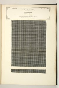 Cotton Check, Masulipatam, Madras, Piece Goods, The Collection of the Textile Manufacturers of Indian, kirjoittanut John Forbes Watson, julkaistu vuonna 1866 tekijältä Indian School