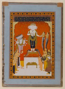 Devoshans To Nagdevata, Rajasthan, S.1790 (WK & Gold On Paper) tekijältä Indian School