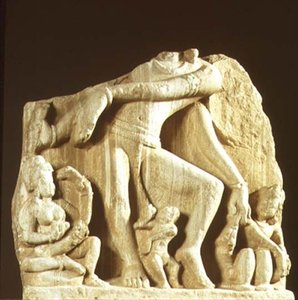 Natesan, Chittorgarhin, Rajasthanin, Pratihara-dynastian hahmo (hiekkakivi) tekijältä Indian School