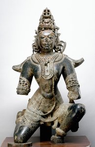 Garuda, Mandla Fortista, Madhya Pradeshista, 1200 jKr (musta kivi)