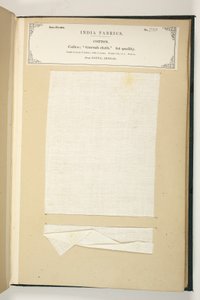 Gurrah Cloth, Patna, Bengal, kokoelmasta The Collection of the Textile Manufacturers of India, kirjoittanut John Forbes Watson, julkaistu vuonna 1866 tekijältä Indian School