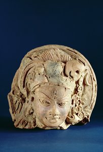 Pää tuo Ardhanarisvara, Naval, Unnav (terrakotta) tekijältä Indian School