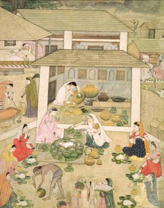 Sisään. 68.4 Naisten juhla, n. 1810 tekijältä Indian School