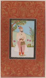 Iraj Khan, 1875-1900 (läpinäkymätön wc ja kultaa paperilla) tekijältä Indian School