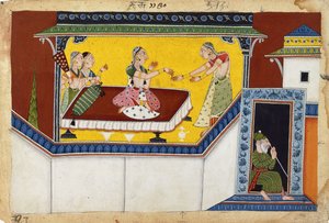 Kaikei, kuningas Dasharathan toinen kuningatar, palkitsee kyttyräselkäisen Madiservan Mantharan, C10-200 tekijältä Indian School
