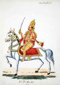 Lordi Kalki hevosellaan Devadatta miekka kädessä (wc paperilla) tekijältä Indian School