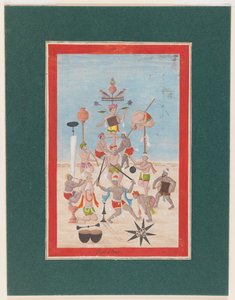 Miniatyyrimaalaus, n.1810 (wc paperille) tekijältä Indian School