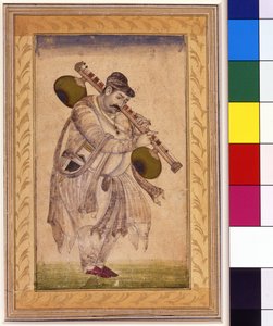 Naubat Khan, vina-soitin, 1700-luku tekijältä Indian School