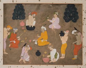 Yhdeksän miestä valmistaa bhangia tekijältä Indian School