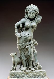 Parvati, samlaji-kulttuuri, 500 jKr (liuske) tekijältä Indian School