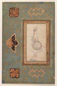 Kuka Azam Shahin muotokuva, n. 1640 (muste paperille) tekijältä Indian School