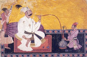 Muotokuva Raja Kirpal Palista Basohlista, n. 1690-1700 tekijältä Indian School