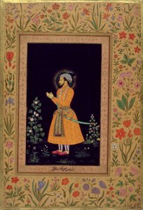 Shah Jahanin (1592-1666) Mughalin muotokuva, n. 1632 tekijältä Indian School