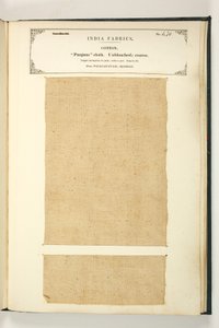 Punjum Cloth, Vizagapatam, Madras, kokoelmasta The Collection of the Textile Manufacturers of Indian, kirjoittanut John Forbes Watson, julkaistu vuonna 1866 tekijältä Indian School