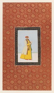 Qamar al-Din Khan, 1875-1900 (läpinäkymätön wc ja kultaa paperilla) tekijältä Indian School