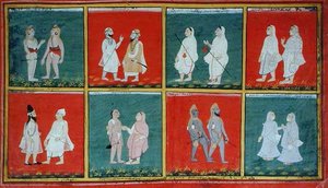 Religious Mendicants, Udaipur, n. 1810-20 tekijältä Indian School