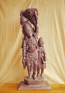 Sri Rama ja Hanuman (puuta)