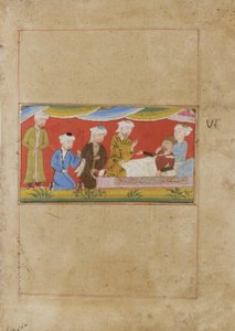 Sairas Aleksanteri sanelee testamenttinsa, n.1475 (paperilla läpinäkymätön wc) tekijältä Indian School