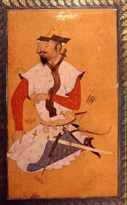 Turkomaaninen vanki, suuresta Clive-albumista, 1500-luku tekijältä Indian School