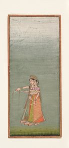 Kaksi hovinaista ilotulituksen kanssa, n. 1725 tekijältä Indian School