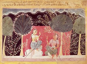 Kaksi prinssiä puutarhassa, Gita Govindasta tekijältä Indian School