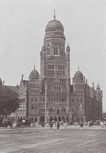 Bombay / Mumbai: Kunnantoimisto (s/w-kuva) tekijältä Indian photographer
