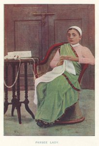 Intiaanit: Parsee Lady (värillinen kuva)