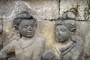 Yksityiskohta ulkoseinästä, AD 778-850 vulkaaninen kivi.