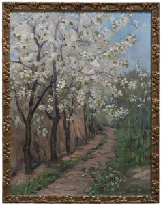Cherry Blossom (öljy kankaalle) tekijältä Ingeborg Eggertz