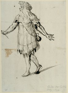 Druidi, n. 1638 (kynä ja muste paperille) tekijältä Inigo Jones