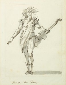 Tulvat: kuoro, n. 1631 (kynä ja muste paperille) tekijältä Inigo Jones
