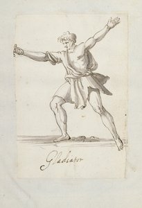 Gladiaattori (kynä ja muste paperille) tekijältä Inigo Jones