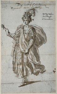 Kuningatar Tomyris of the Massagetai, n. 1609 (kynä ja muste paperille)
