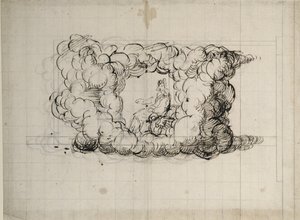 Teatterin piirustus tekijältä Inigo Jones