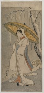 Segawa Kikunojo II as the Heron Maiden from the series Ichimura Theater, 1770. tekijältä Ippitsusai Bunchō