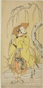 Näyttelijä Arashi Otohachi I Numatarona, Utou Yasukatan pidättäjänä, näytelmän Kogane no Hana Gaijin Aramusha toisessa osassa (Gold Flowers: The triumphal Return of Fierce Warriors), esitettiin Nakamura-teatterissa yhdennentoista maanantain ensimmäisestä p tekijältä Ippitsusai Bunchō