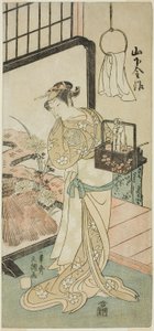 Tea Ac ja r Yamashita Kinsaku Good As Ome, ystävällinen vaimo, jäsen Te Pay To Nue Forest One Night Target, Performance To Nakamura Te E Venth Gate, 1770 tekijältä Ippitsusai Bunchō