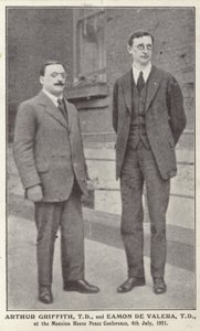 Arthur Griffith ja Eamon de Valera tekijältä Irish Photographer