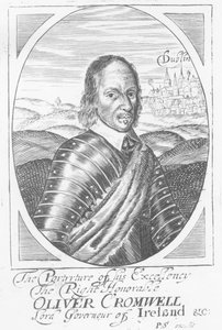 Oliver Cromwell (1599-1658) n. 1650 tekijältä Irish School