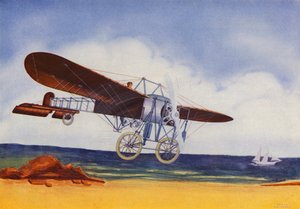 Bleriot Monoplane (värilitografia)