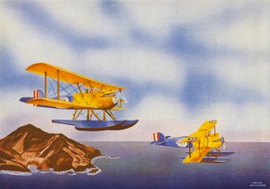 Douglas DWC (värillinen litografia)