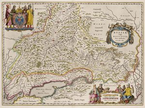 Etelä-Venäjän kartta: Pohjois- ja itäosa, 1664 tekijältä Isaac Abrahamsz. Massa