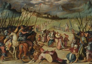 Weinsbergin uskolliset vaimot tekijältä Isaac Claesz Swanenburgh