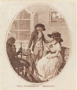 Urheilijat lepäämässä tekijältä Isaac Cruikshank